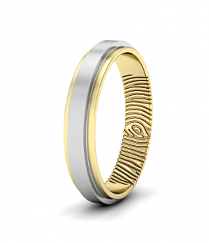 Кольцо с отпечатком пальца (Мод. 119)